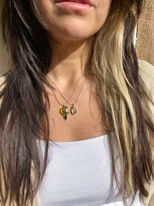 Rutilated Quartz Set—Studs & Necklace