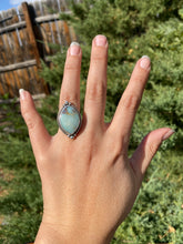 Load image into Gallery viewer, Aloe Variscite Marquis Ring - size 6.5