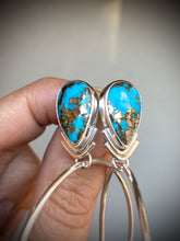 Load image into Gallery viewer, Morenci II Turquoise Hoops