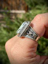 Load image into Gallery viewer, Double Scorpion Aloe Variscite Ring - size 7