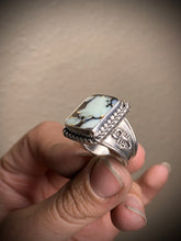 Load image into Gallery viewer, Double Scorpion Aloe Variscite Ring - size 7