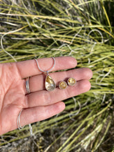 Load image into Gallery viewer, Rutilated Quartz Set—Studs &amp; Necklace