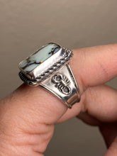 Load image into Gallery viewer, Double Scorpion Aloe Variscite Ring - size 7