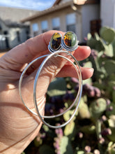 Load image into Gallery viewer, Mexican Amber Double Rainbow Hoops