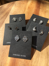 Load image into Gallery viewer, Stamped earring studs - various designs