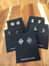 Load image into Gallery viewer, Stamped earring studs - various designs